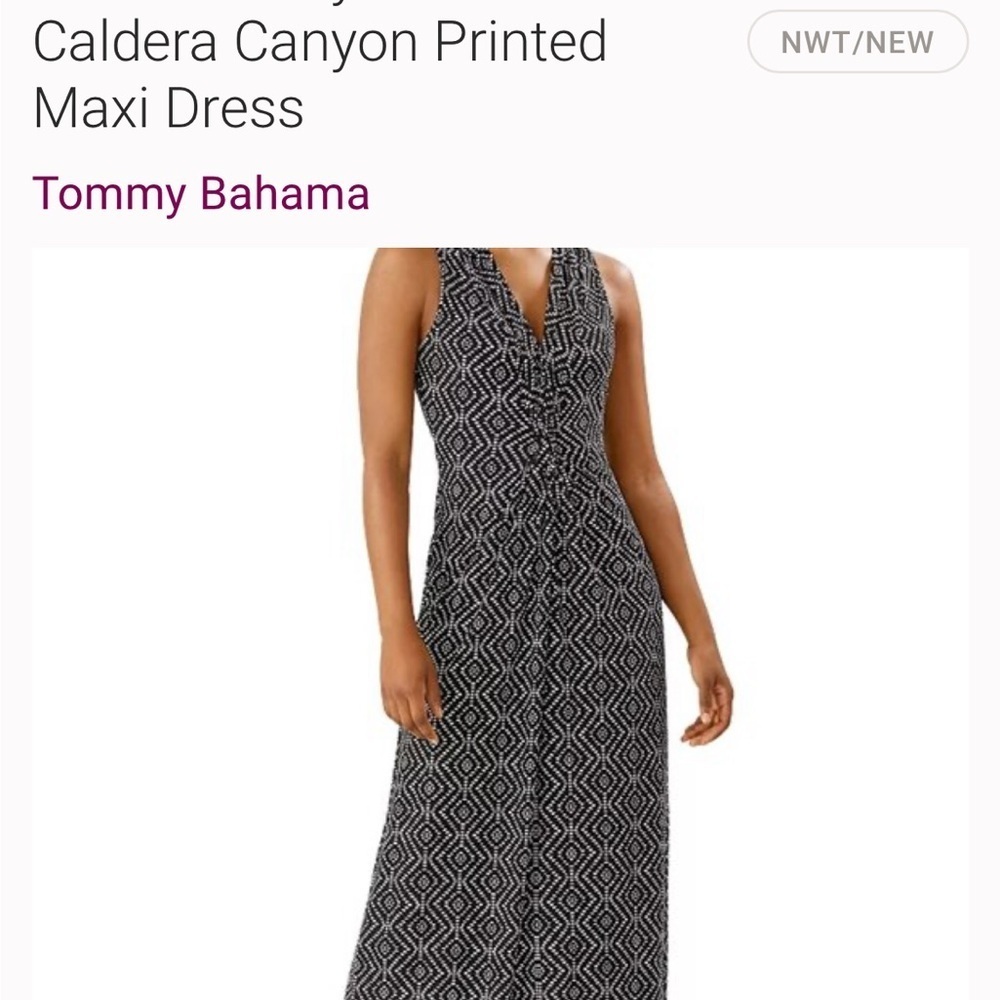 Tommy Bahama Caldera Canyon Maxi Dress NWT - Picture 2 of 14